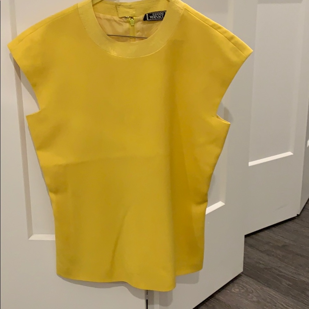 Authentic and Beautiful Gianni Versace Yellow Blouse